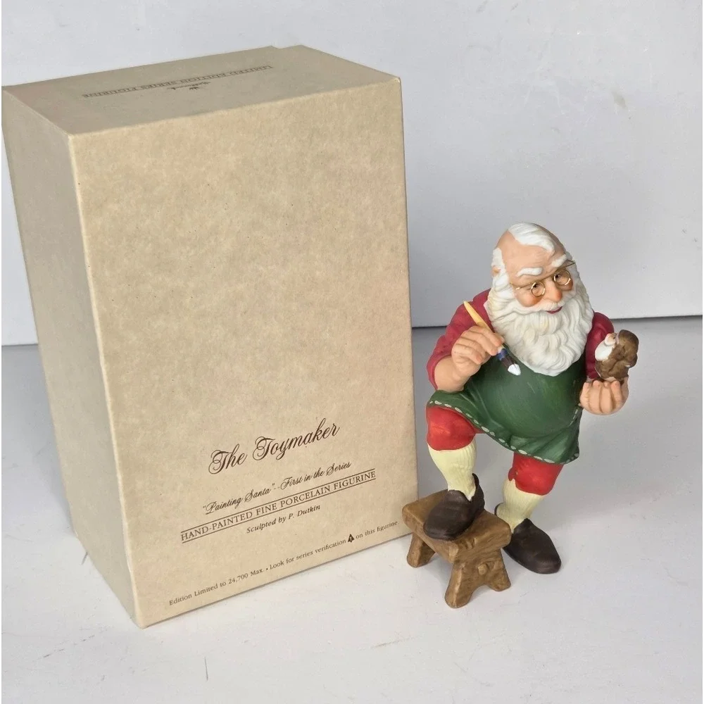 Hallmark Vintage Santa Claus The Toymaker Made In Taiwan‎ 1986 NIOB